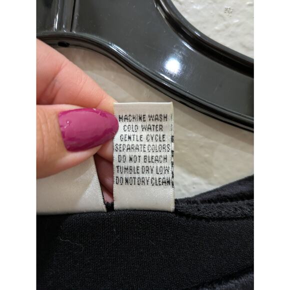 Private Edition By Chico's Vintage Velvet Long Dress Women's‎ Size 2 Black Maxi - Picture 5 of 9